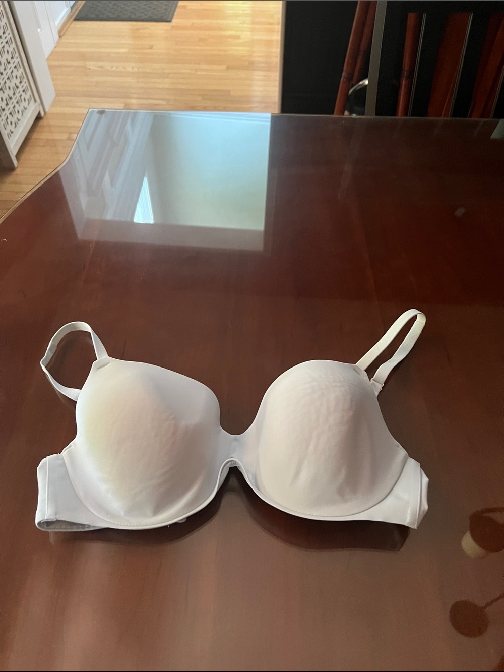 Women's White Molded T-Shirt Bra - Smooth Support